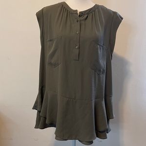 Victorian Style SIZE 2X Layered Peplum Plus Top ~ NWT